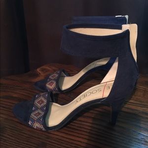 Sandals with ankle straps